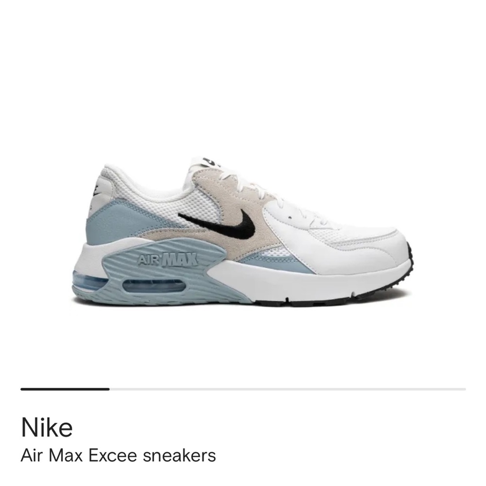 Nike Air Max Excee - White, Light Blue, and Black